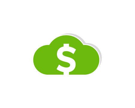 Money Cloud Icon Logo Desing Element
