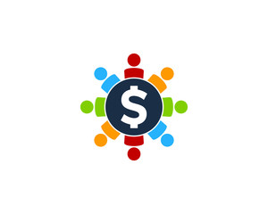Social Money Icon Logo Desing Element