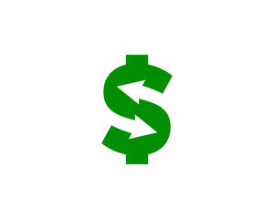 Money Exchange Icon Logo Desing Element