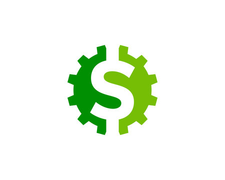 Money Gear Icon Logo Desing Element