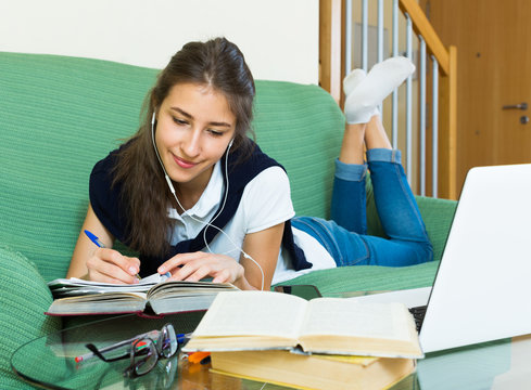 Teenager Girl Doing Homework