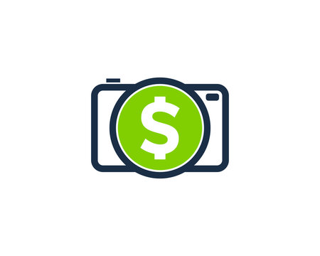 Photo Money Icon Logo Desing Element