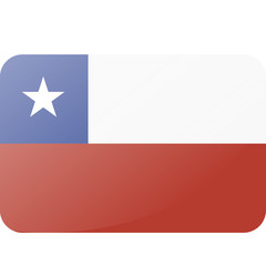 Flag of Chile. . Accurate dimensions, element proportions and colors.