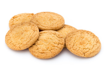 Cookies nuts on the  isolated on white background.