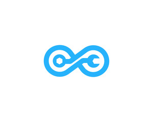 Infinity Repair Icon Logo Design Element