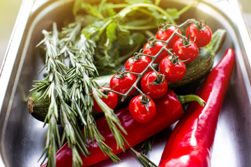 Many delicious ingredients to cook dishes
