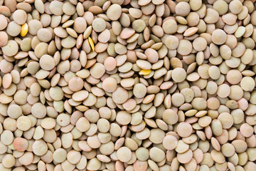 Lentils pulse legumes vegetables vegetarian food background.
