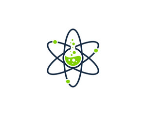 Science Lab Icon Logo Design Element