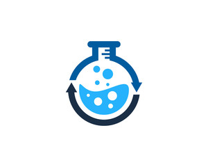 Science Trade Lab Icon Logo Design Element