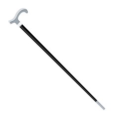 black walking cane
