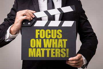 Obraz premium Focus on What Matters