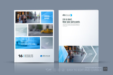 Naklejka premium Business vector template. Brochure layout, cover modern design a
