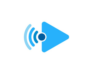 Wifi Media Icon Logo Design Element