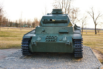Fototapeta premium PzKpfw III Ausf.C medium German tank of the second world war 