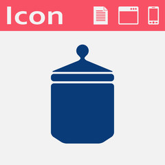 kitchen icon of jar