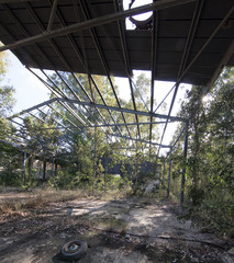 Abandoned industrial interior