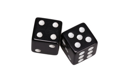 Two dice showing four and five