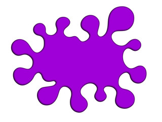 Ink spot on a white background