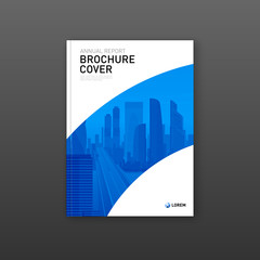 Corporate brochure cover design template