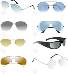 Gafas vectorizadas