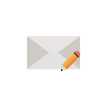 recommend clip art: envelope line icon, outline vector logo illustration, filled col