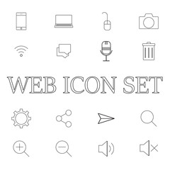 web vector icon set