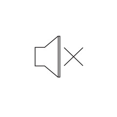 mute vector icon