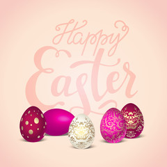 Happy easter lettering