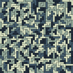 Geometric shapes abstract pattern blue