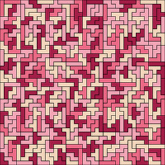 Geometric shapes abstract pattern pink
