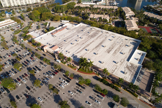 Aerial photo of store