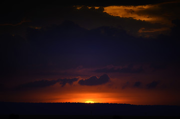 Africa, sunset, savannah, Marra Masa, big sky, dramatic clouds, clouds