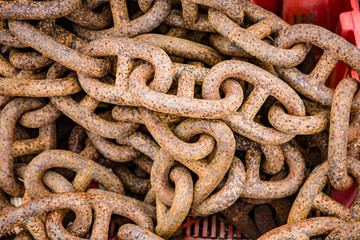 Fototapeta premium Rusty Ship Chain