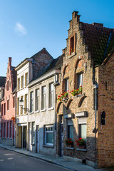 Fototapeta na wymiar A typical belgium house in Brugge