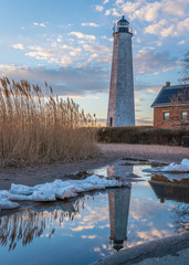 Lighthouse with reflection 