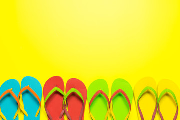 Multicolor flip flops