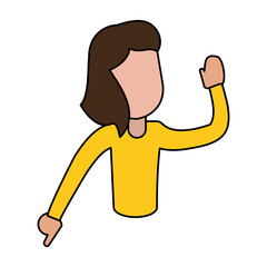 female dancer enjoy image vector illustration eps 10