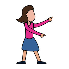 female dancer enjoy image vector illustration eps 10