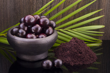 The amazon acai fruit (Euterpe oleracea)