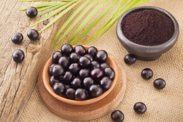 The amazon acai fruit (Euterpe oleracea)