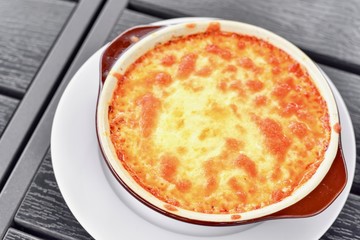 Close-Up of Italian-Style Pork Lasagna