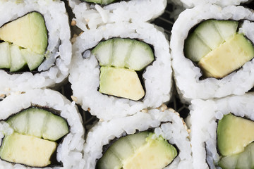 Veggie Sushi Close Up