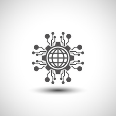 Technology background template. Tech element.