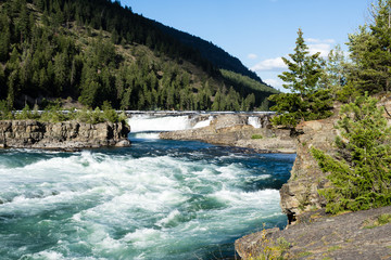 Fototapeta na wymiar Kootenai Falls in northern Montana, USA