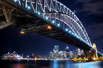 Fotobehang Sydney Harbour Bridge havenbrug van Sydney