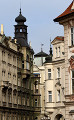 Fototapeta na wymiar Prague's church steeples