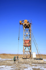 Fototapeta na wymiar Tower type pumping unit