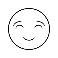 comic face emoticon isolated icon vector illustration design