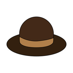 vintage hat icon image vector illustration design 