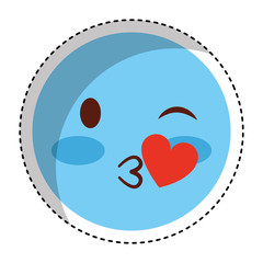 comic face emoticon isolated icon vector illustration design